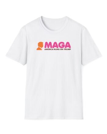 Louder With Crowder America Runs on Trump Unisex Softstyle T-Shirt