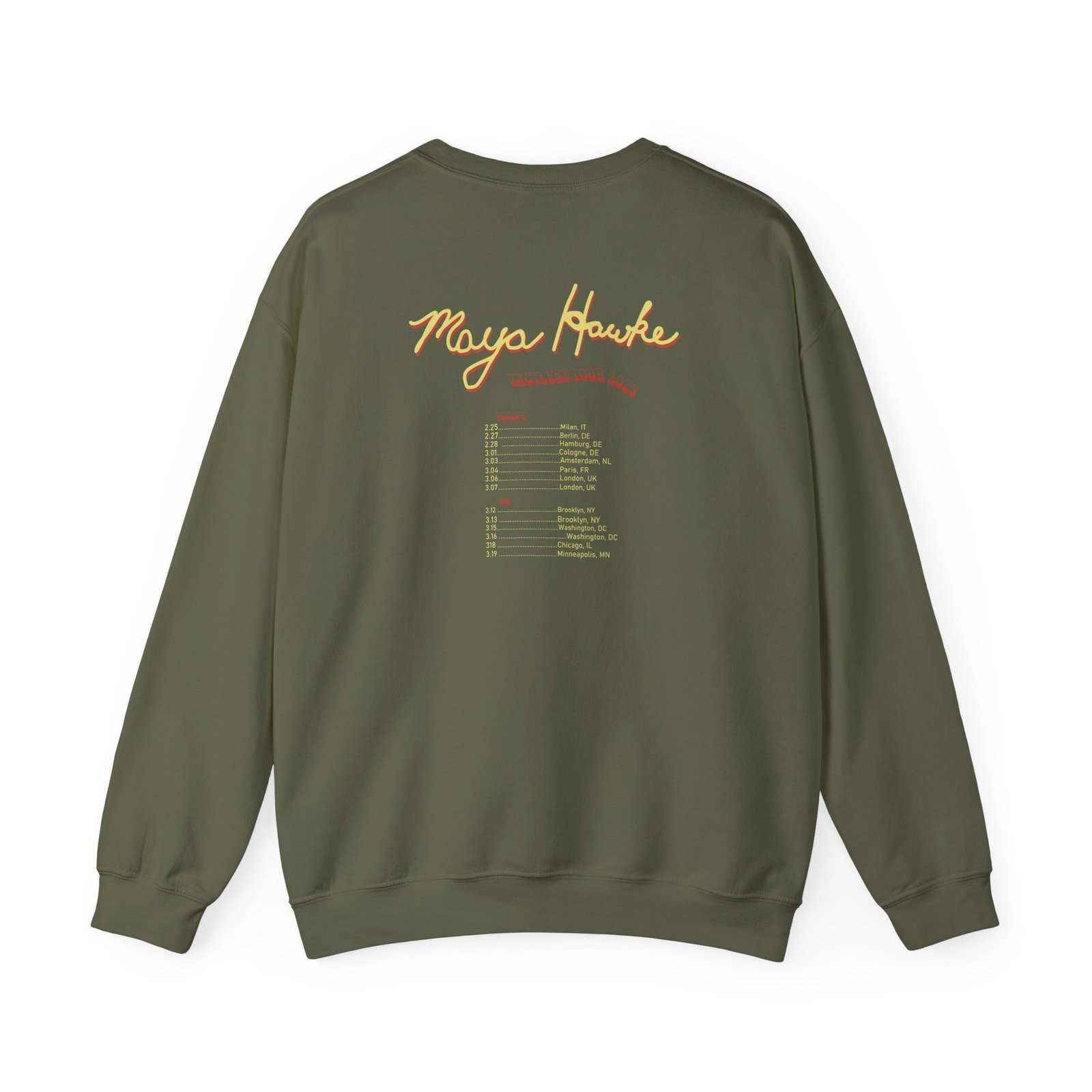 Maya Hawke Spring 2023 Tactless Tour Unisex Heavy Blend™ Crewneck Sweatshirt