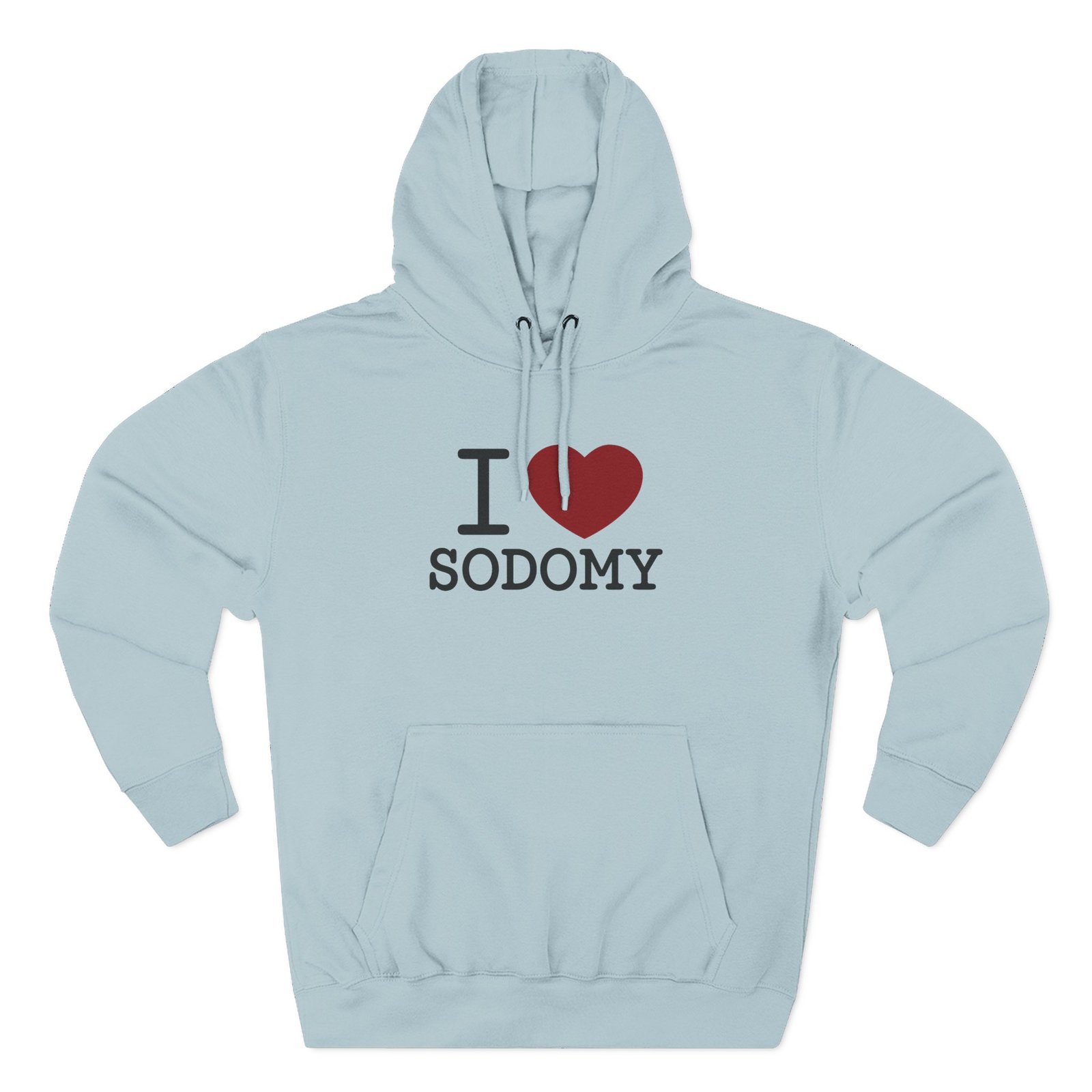 Dorian Electra I Love Sodomy Three-Panel Fleece Hoodie