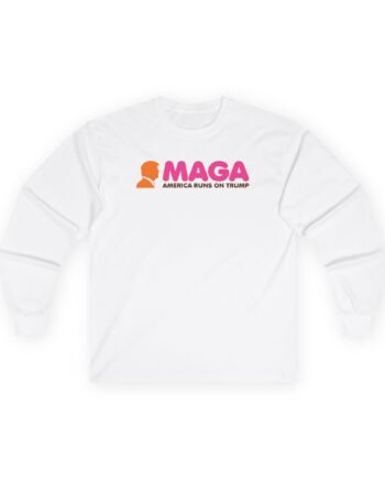 Louder With Crowder America Runs on Trump Unisex Ultra Cotton Long Sleeve Tee