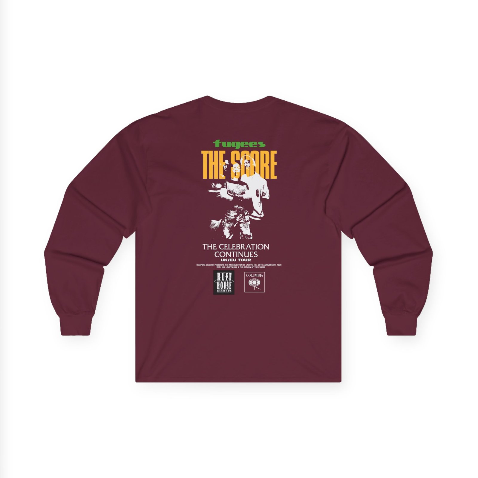 Lauryn Hill Fugees Uk/eu Tour the Score Unisex Ultra Cotton Long Sleeve Tee