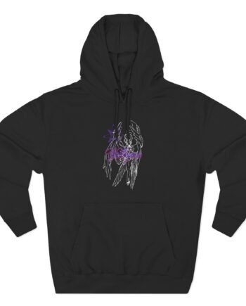 Valkyrae Angel Three-Panel Fleece Hoodie