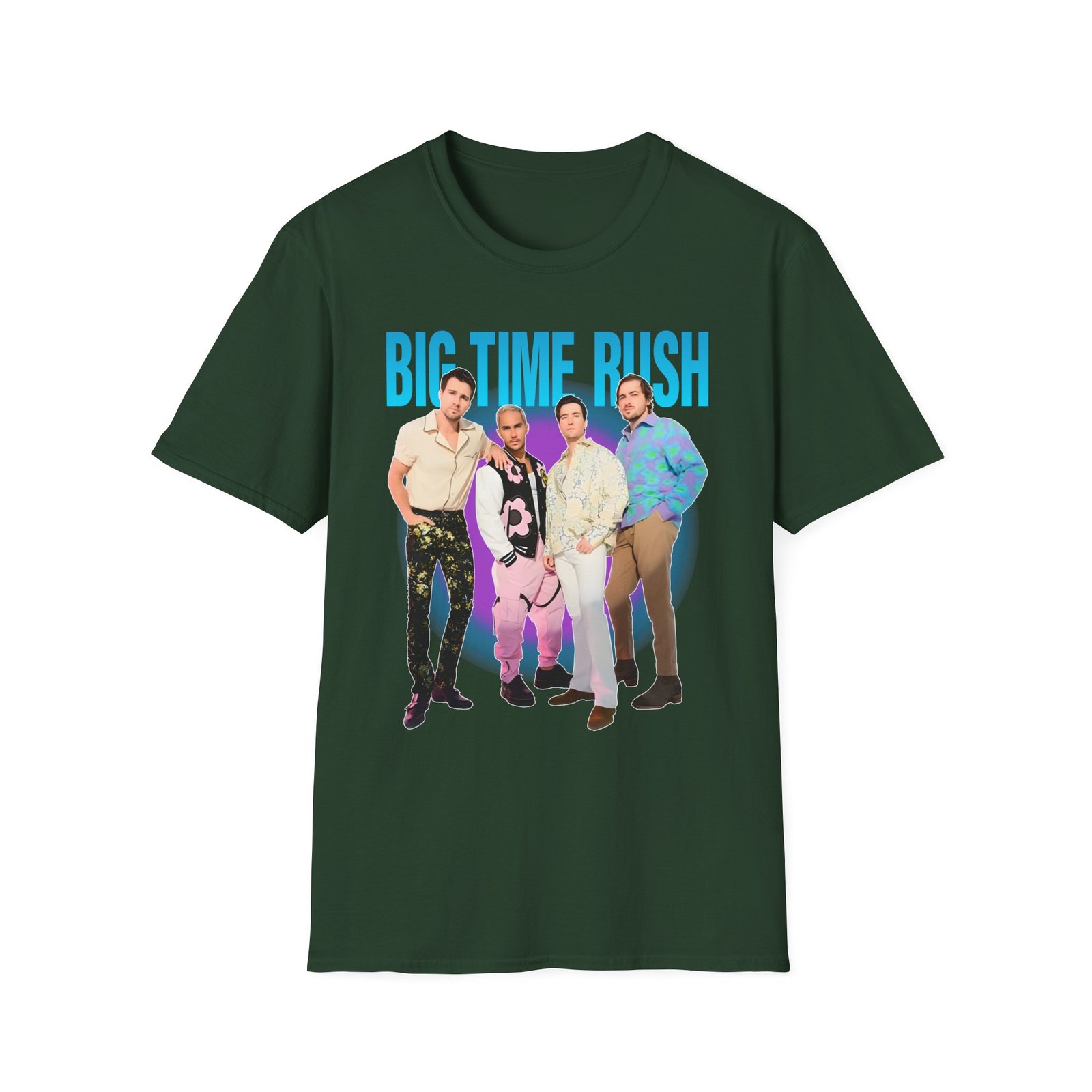 Big Time Rush Btr Portrait Unisex Softstyle T-Shirt