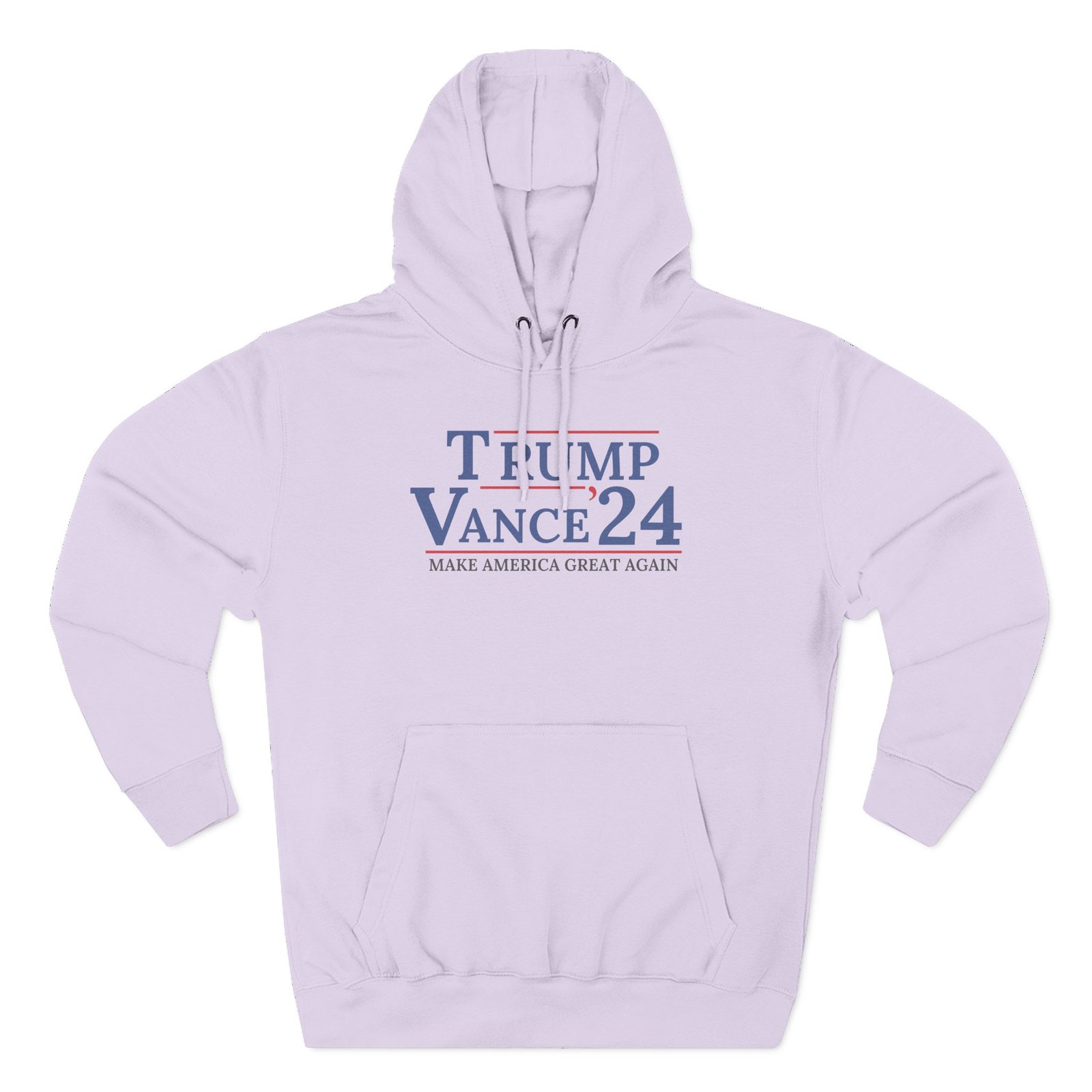 Trump Vance 2024 Campaign Rally Make America Great Again Three-Panel Fleece Hoodie