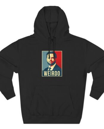 Weird Jd Vance Three-Panel Fleece Hoodie