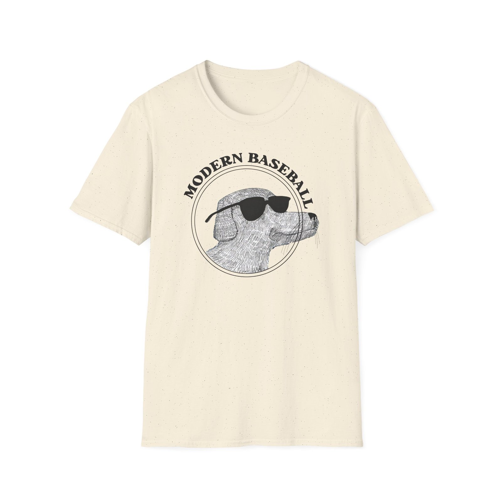 Modern Baseball Realistic Dog Unisex Softstyle T-Shirt