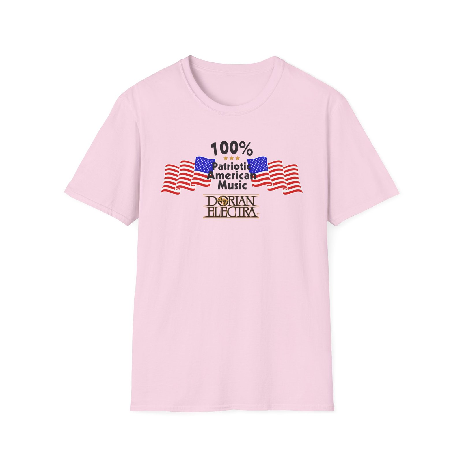 Dorian Electra Patriotic American Music Unisex Softstyle T-Shirt