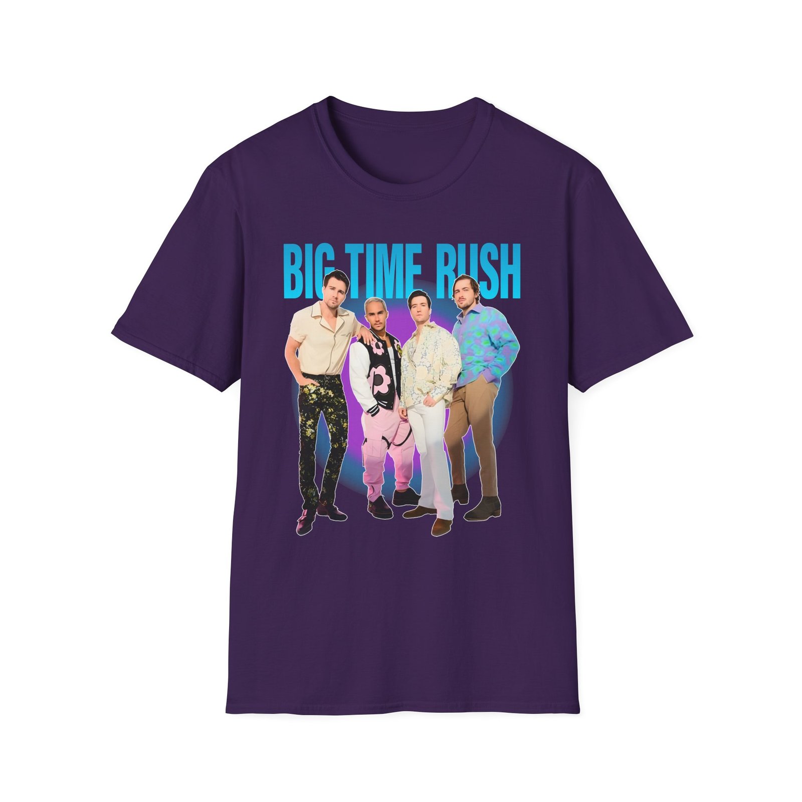 Big Time Rush Btr Portrait Unisex Softstyle T-Shirt