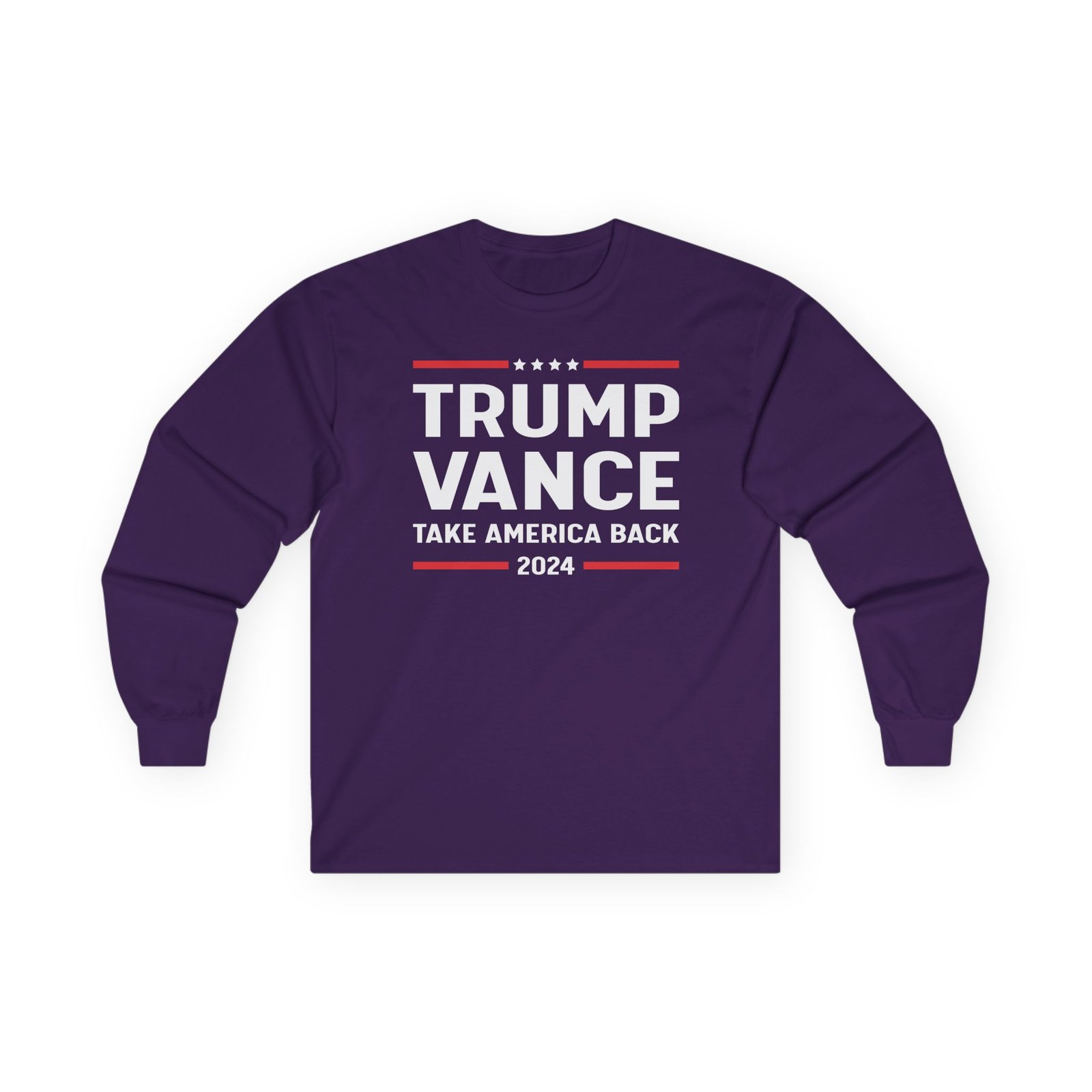 Support Trump Vance 2024 With This Take America Back Unisex Ultra Cotton Long Sleeve Tee