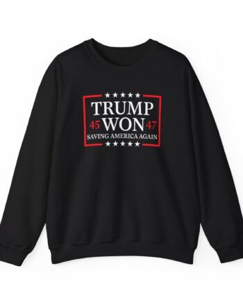 Louder With Crowder Trump Won 2024 Unisex Heavy Blend™ Crewneck Sweatshirt