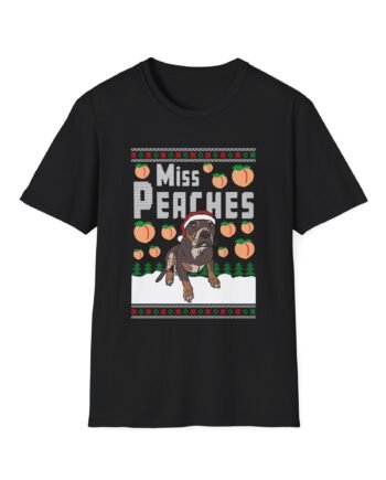 Miss Peaches Ugly Christmas Unisex Softstyle T-Shirt