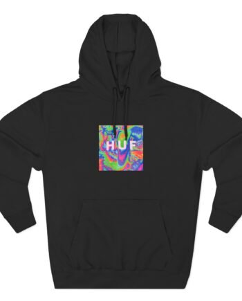 Housebox Huf Acid House Box Logo Three-Panel Fleece Hoodie