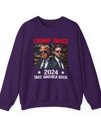 Donald Trump J.d. Vance Take America Back Unisex Heavy Blend™ Crewneck Sweatshirt