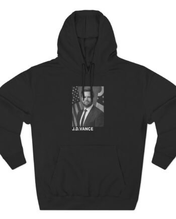 Jd Vance Portrait Pro Three-Panel Fleece Hoodie