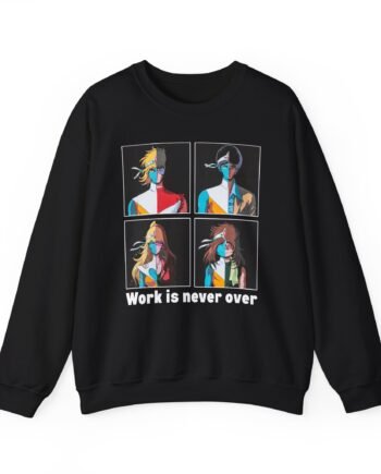 Daft Punk Work is never over Unisex Heavy Blend™ Crewneck Sweatshirt