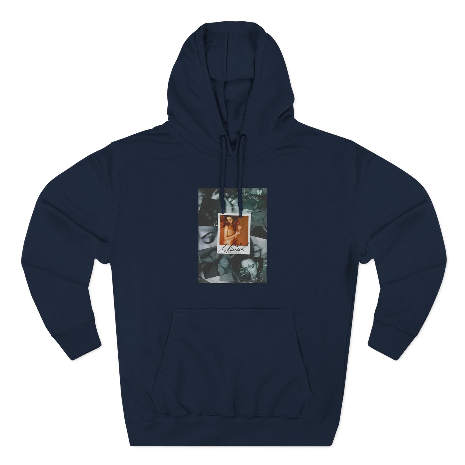 Mariah Carey Butterfly Collage Three-Panel Fleece Hoodie