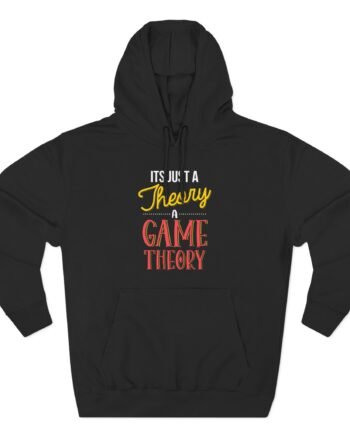 Matpat It's Just a Theory. A Game Theory Three-Panel Fleece Hoodie