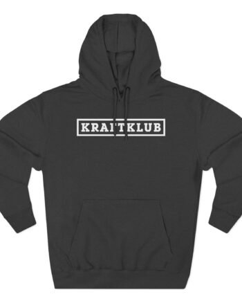 Kraftklub Lettering Three-Panel Fleece Hoodie