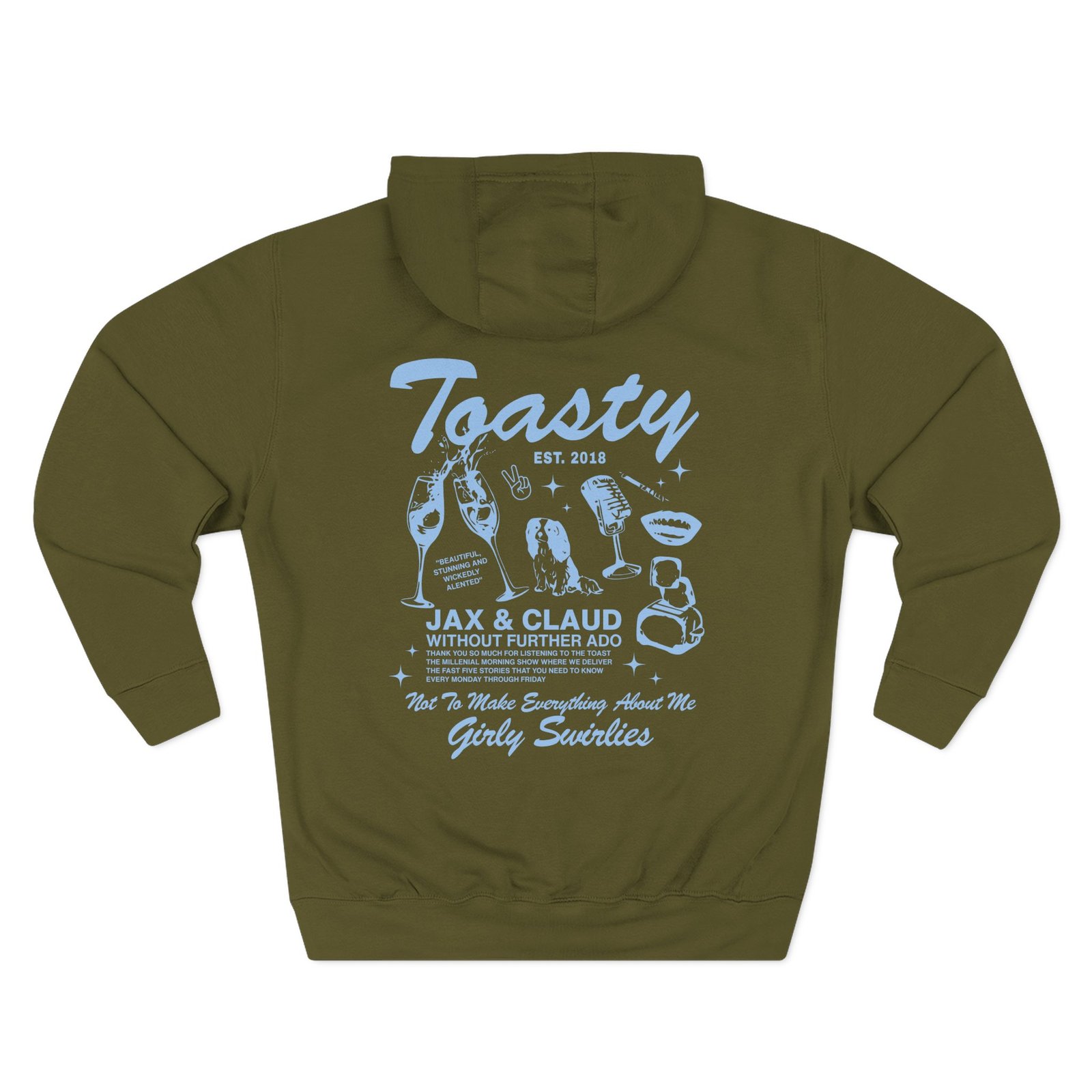 The Toast Toasty Boyfriend Three-Panel Fleece Hoodie