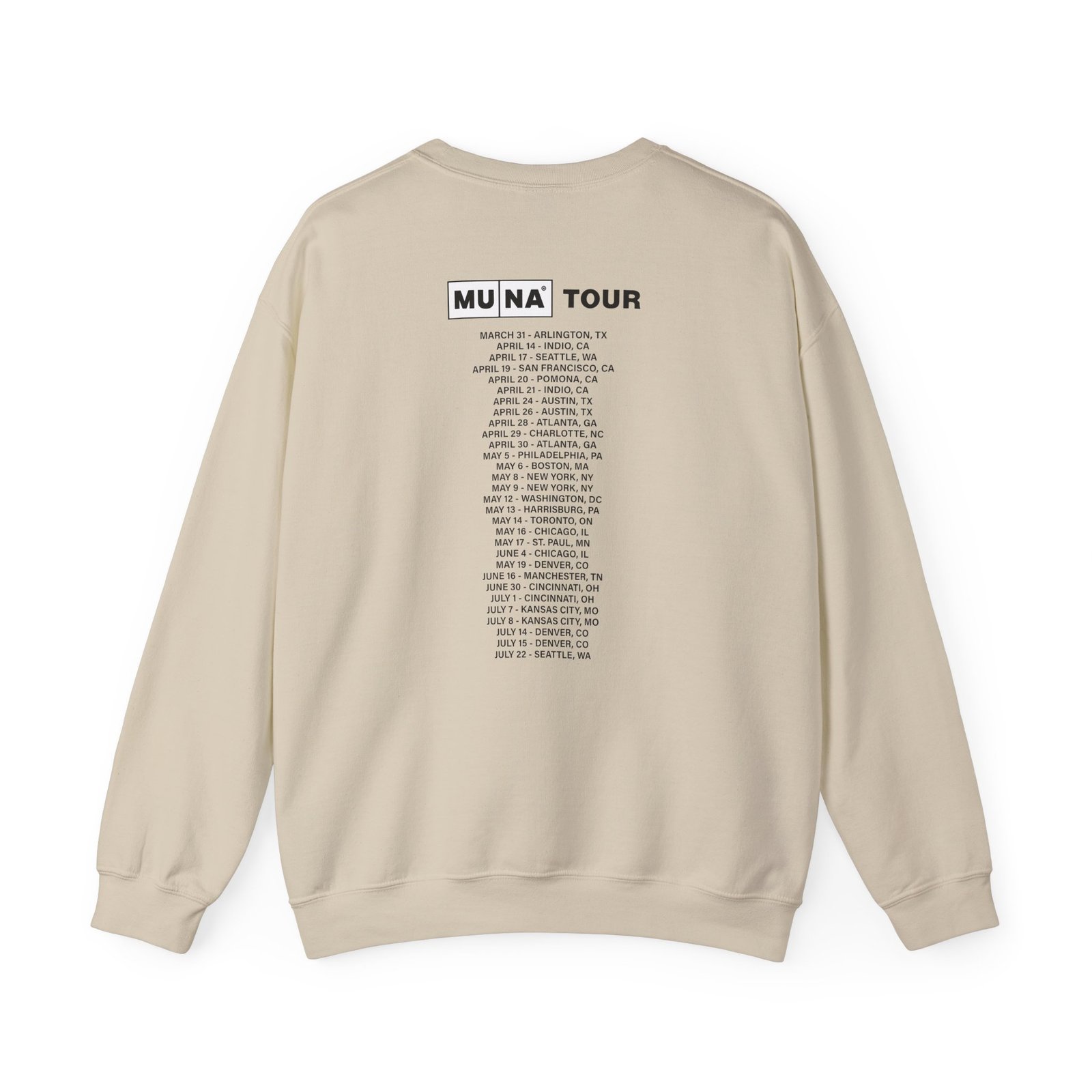 Muna Life's So Fun Tour 2023 Unisex Heavy Blend™ Crewneck Sweatshirt