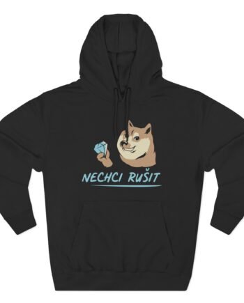Gejmr Nechci Rusit Three-Panel Fleece Hoodie