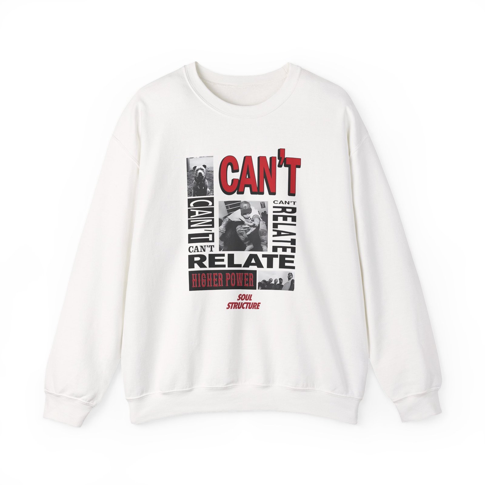 Higher Power Can't Relate Unisex Heavy Blend™ Crewneck Sweatshirt