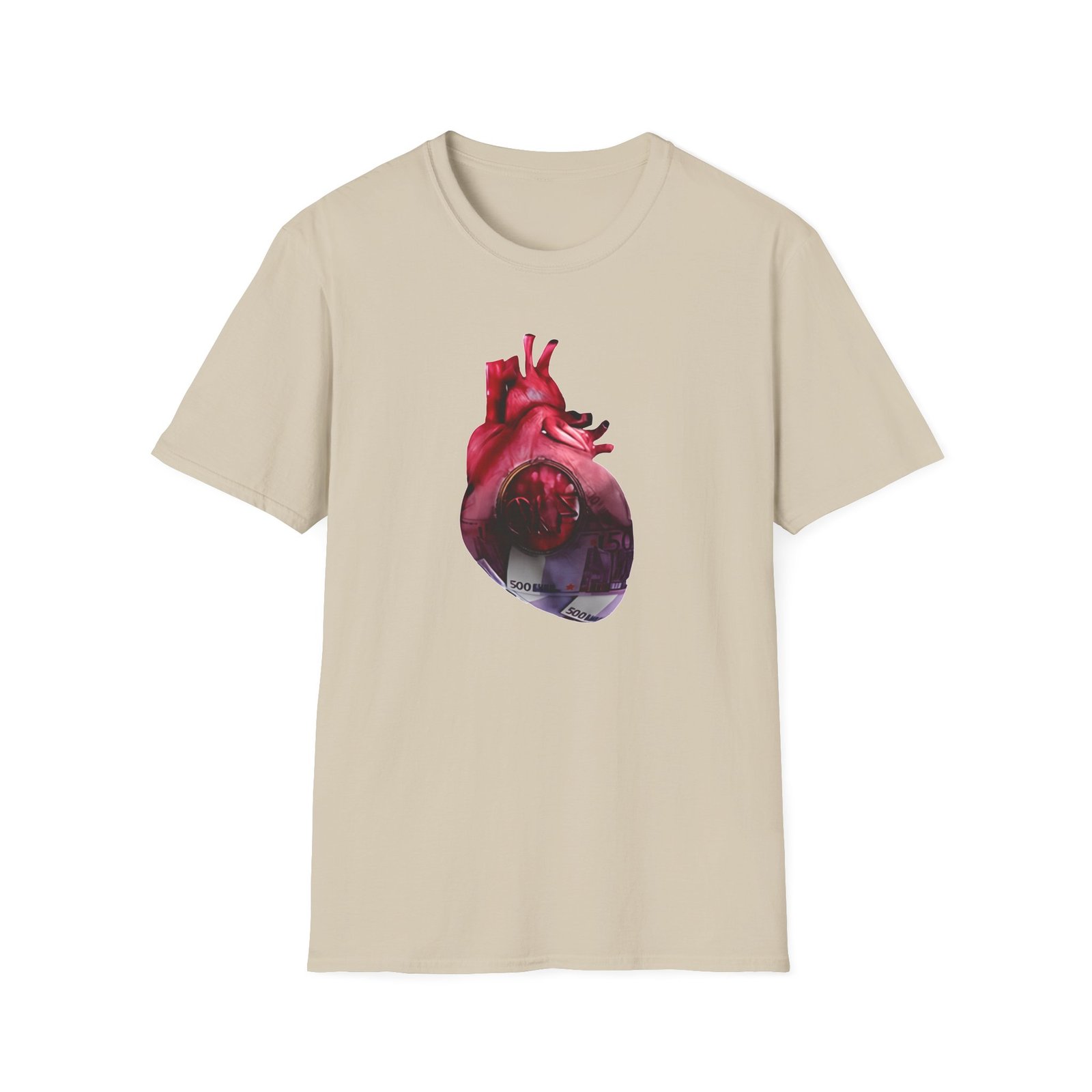 Pnl Qlf Heart Ticket 500€ Unisex Softstyle T-Shirt