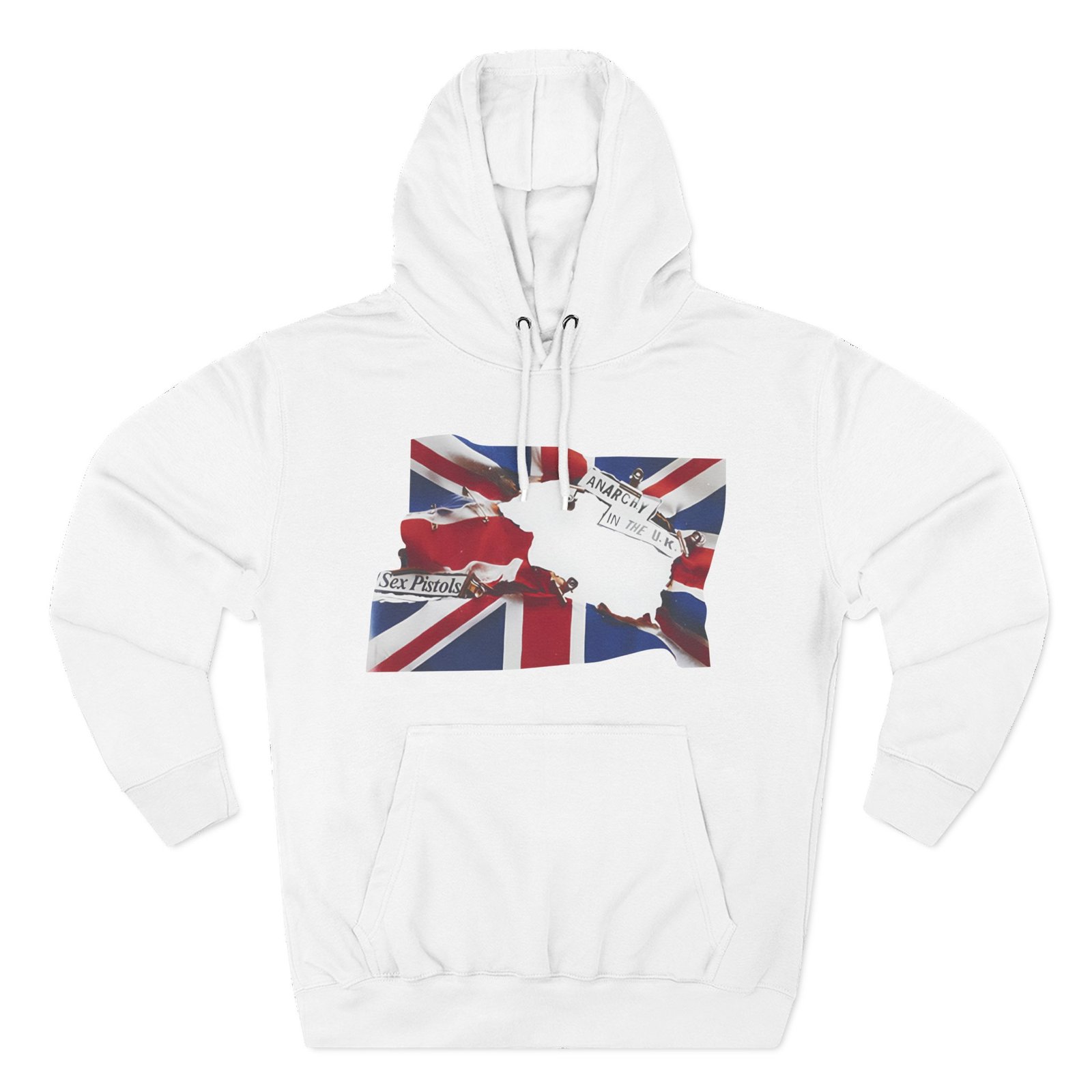 SPM Anarchy in the Uk Flag Three-Panel Fleece Hoodie
