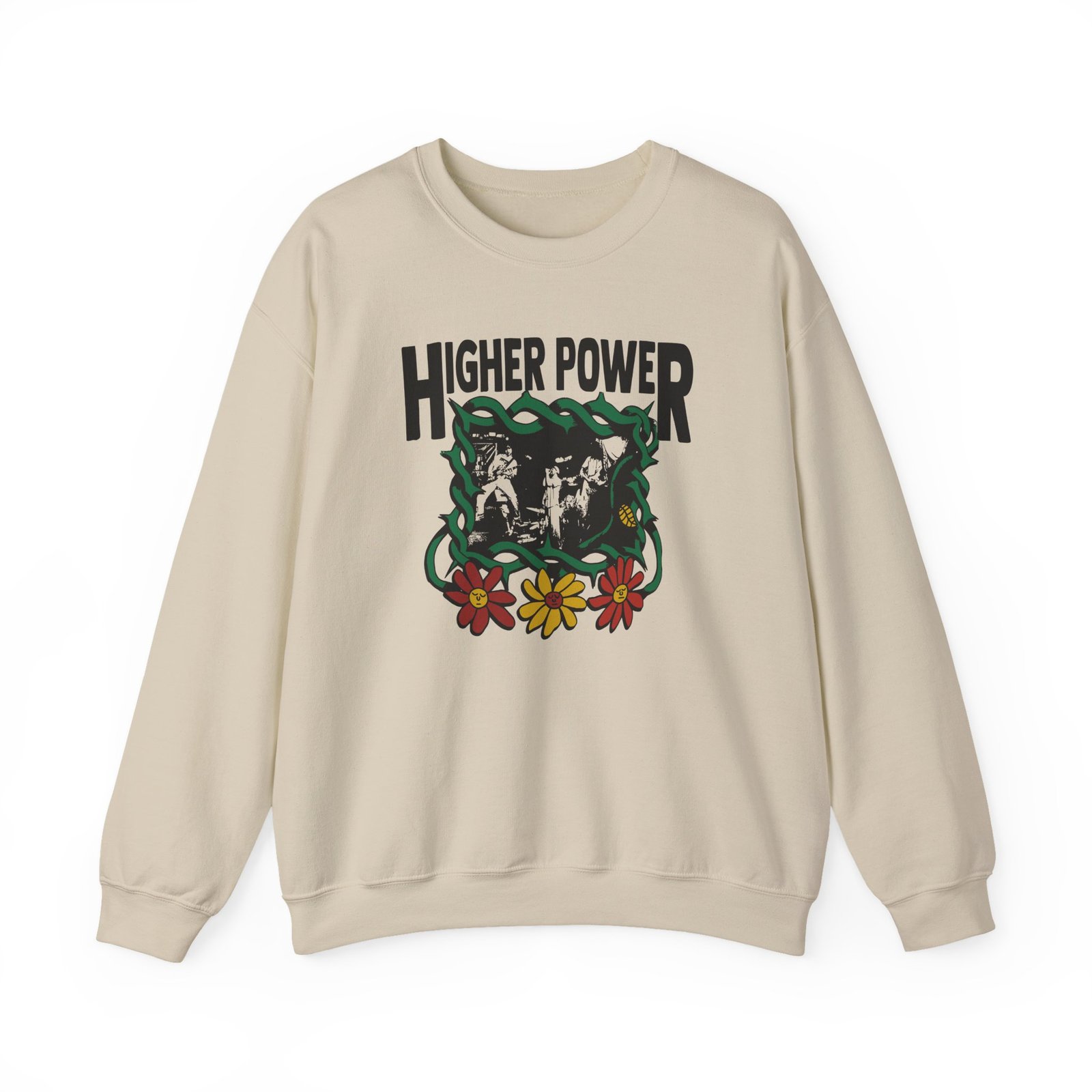 Higher Power Flowers Unisex Heavy Blend™ Crewneck Sweatshirt