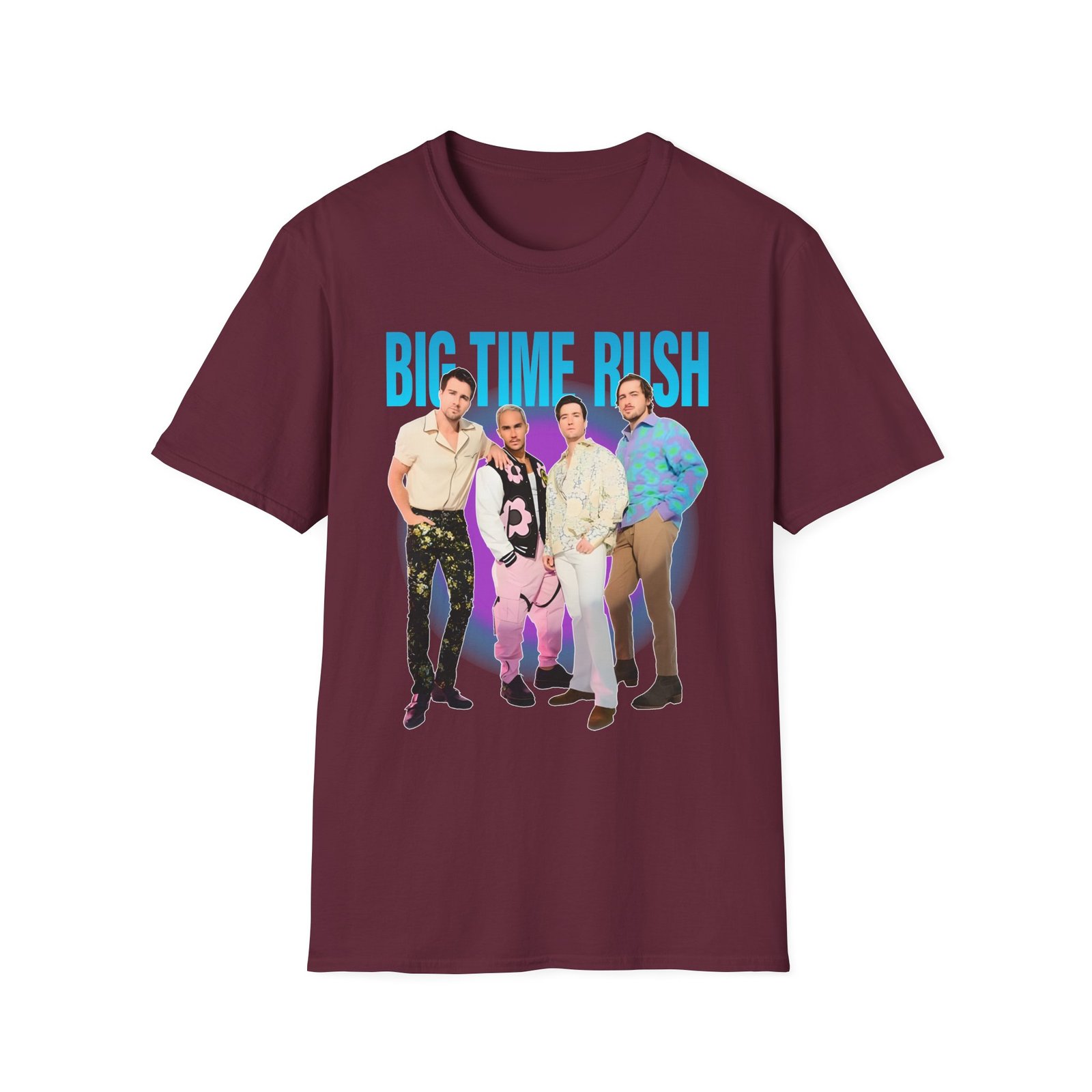 Big Time Rush Btr Portrait Unisex Softstyle T-Shirt