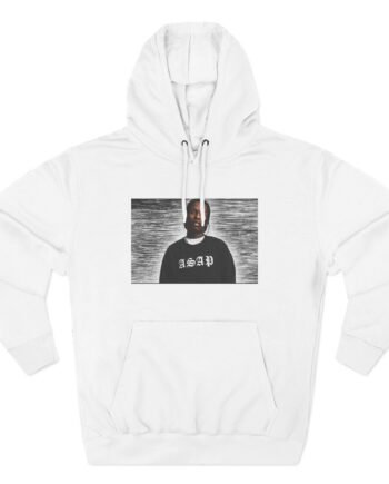 Asap Rocky Three-Panel Fleece Hoodie