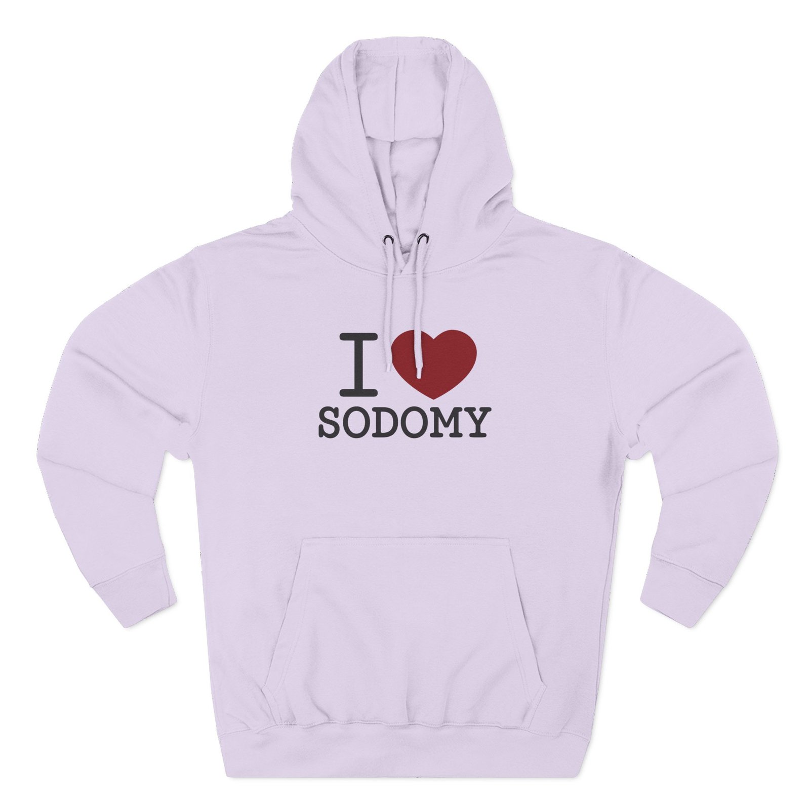 Dorian Electra I Love Sodomy Three-Panel Fleece Hoodie