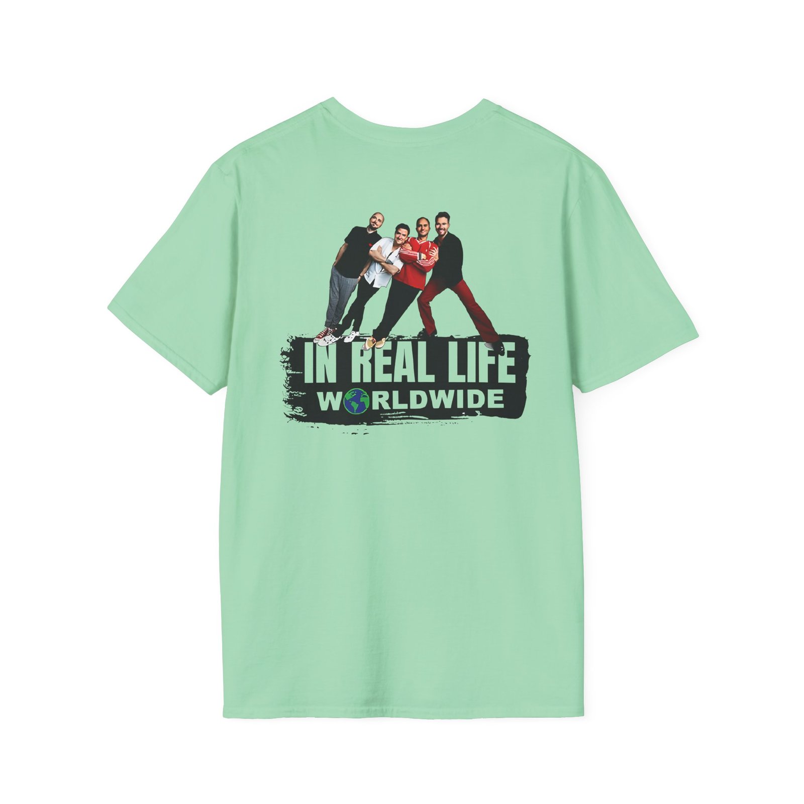 Big Time Rush Btr in Real Life Worldwide Unisex Softstyle T-Shirt