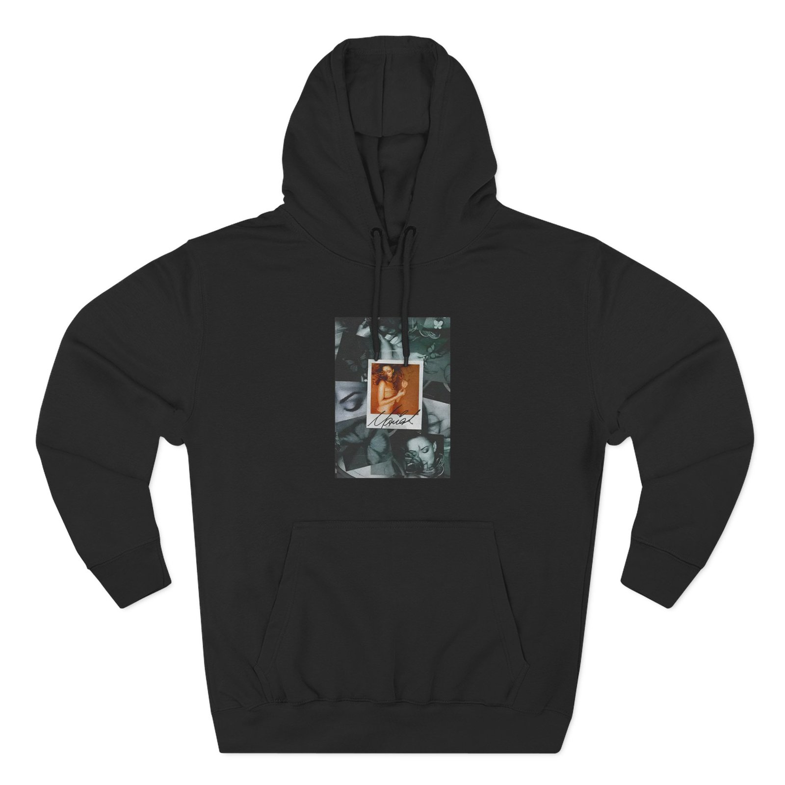 Mariah Carey Butterfly Collage Three-Panel Fleece Hoodie