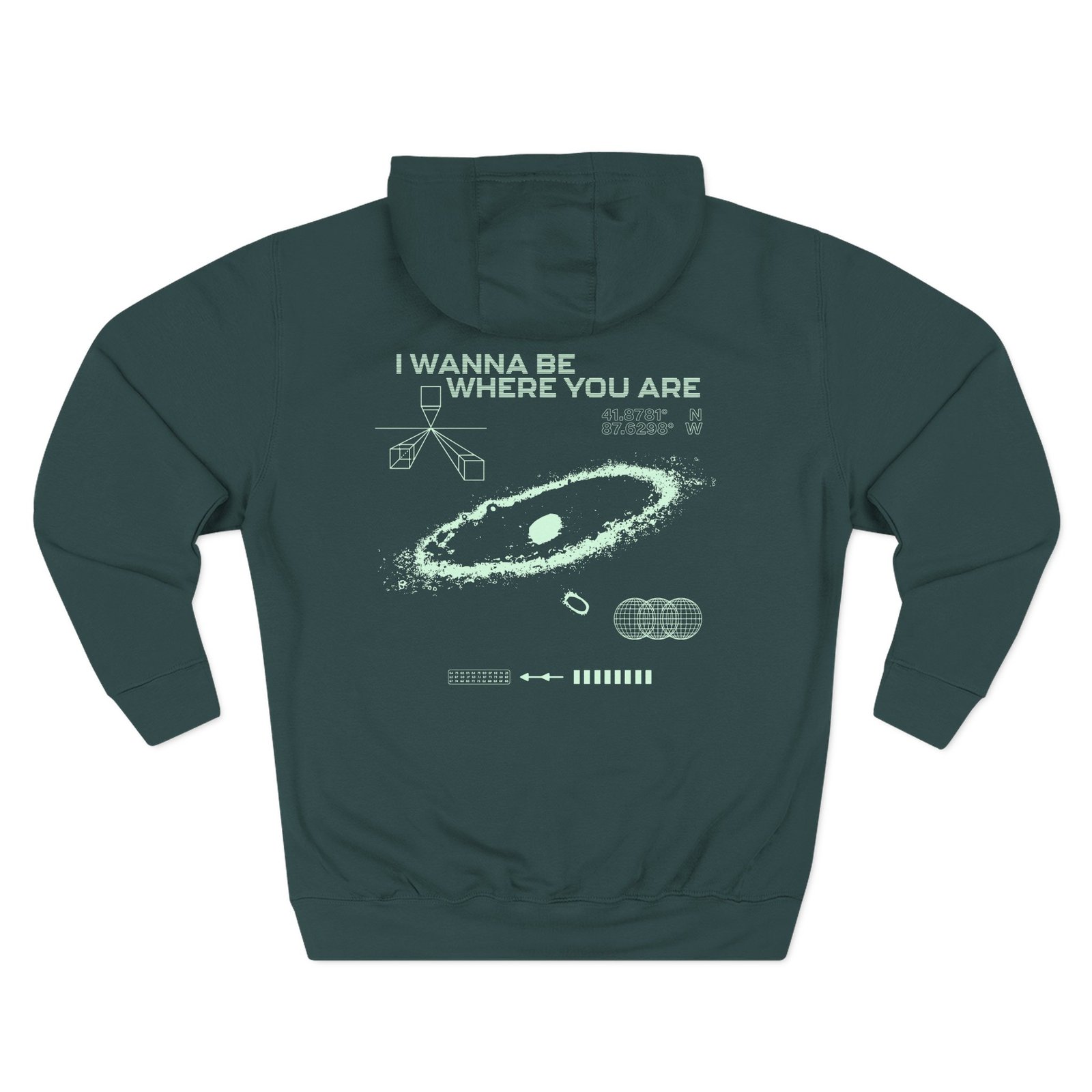 John Summit Where You Are Galaxy Three-Panel Fleece Hoodie