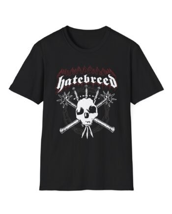 Hatebreed Flames & Skull Logo Unisex Softstyle T-Shirt