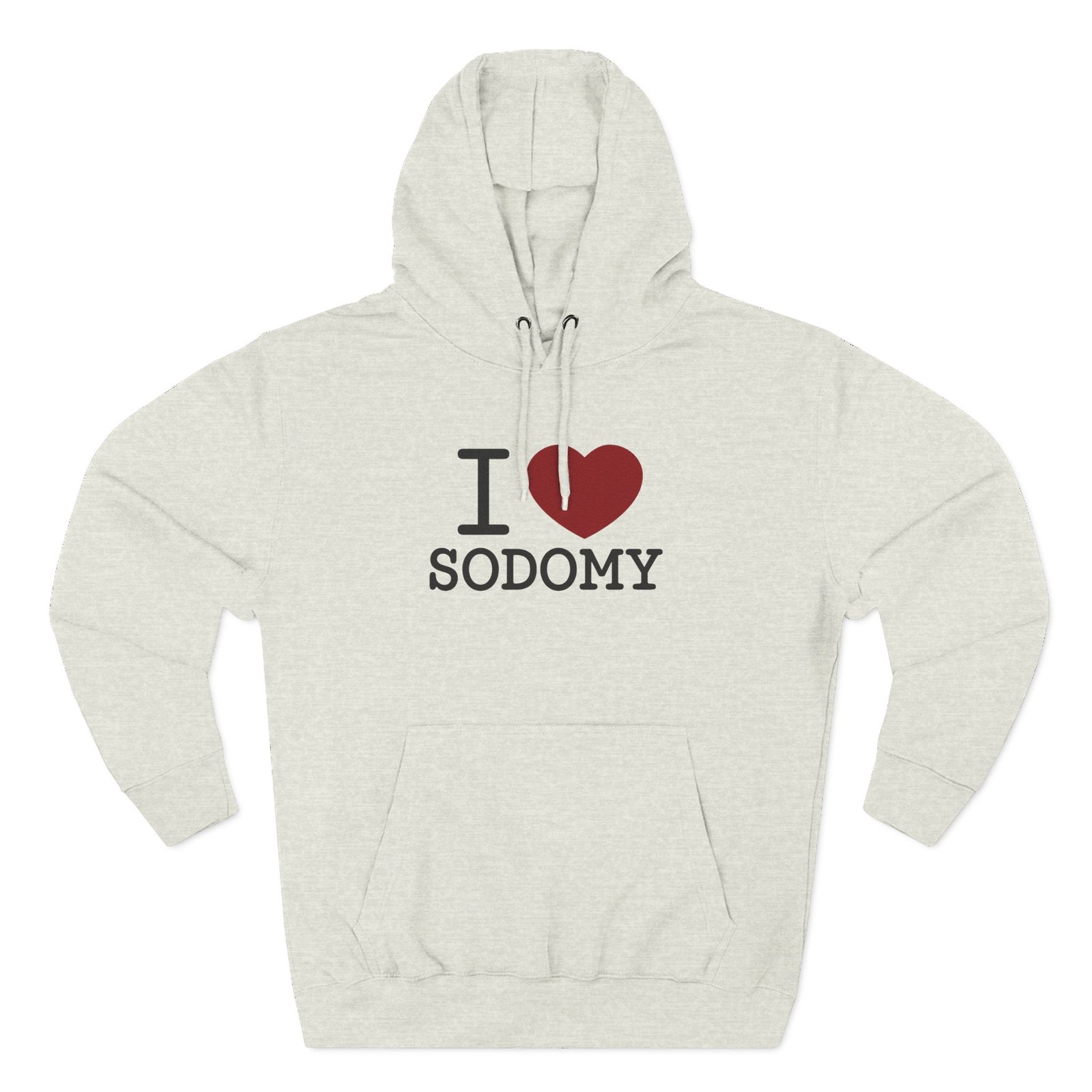 Dorian Electra I Love Sodomy Three-Panel Fleece Hoodie