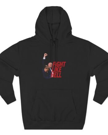 Louder With Crowder Trump Fight Like Hel Three-Panel Fleece Hoodie