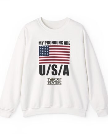 Dorian Electra My Pronouns Are Usa Unisex Heavy Blend™ Crewneck Sweatshirt