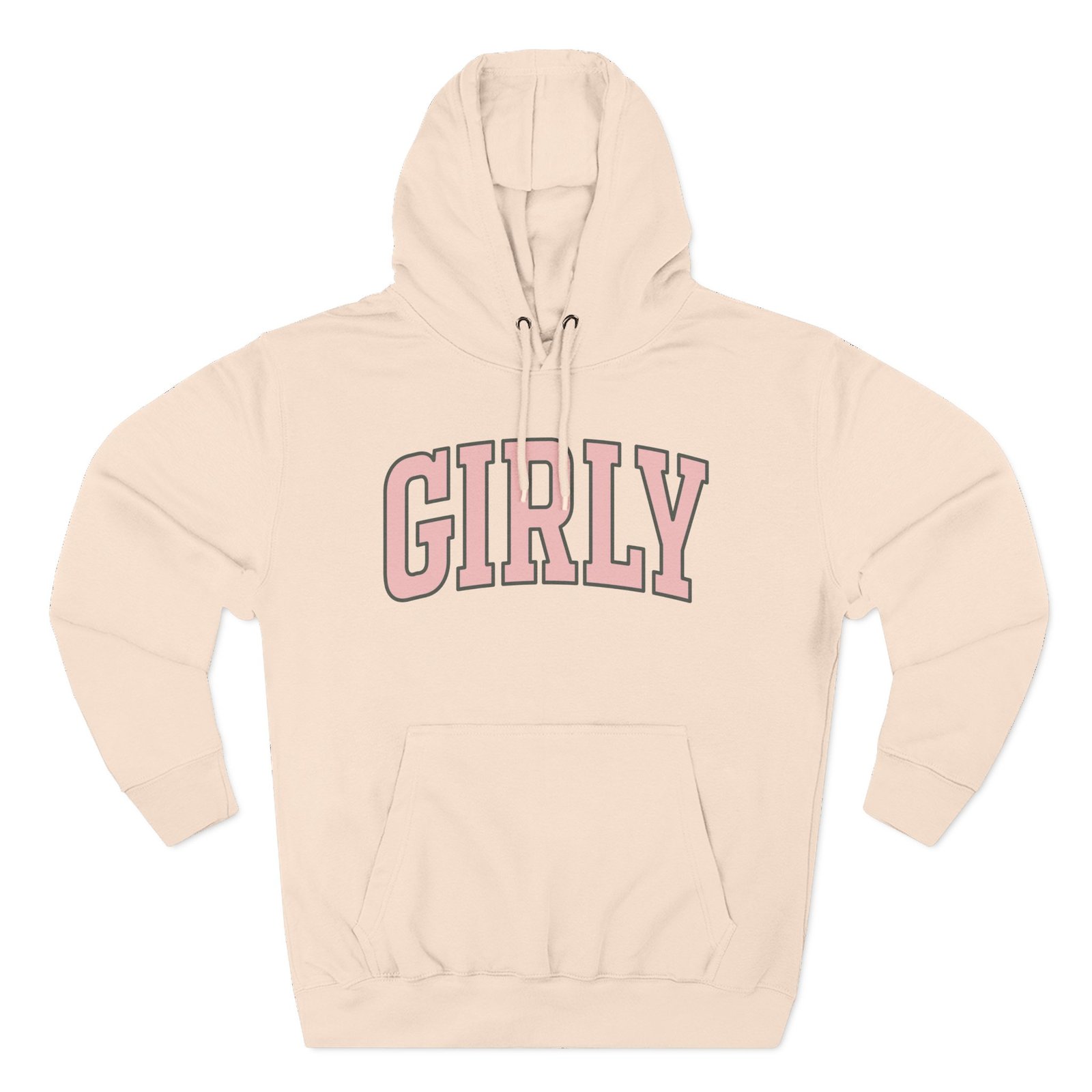 The Toast Girly Three-Panel Fleece Hoodie