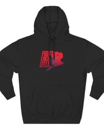 Louder With Crowder Fight Like Hell Three-Panel Fleece Hoodie