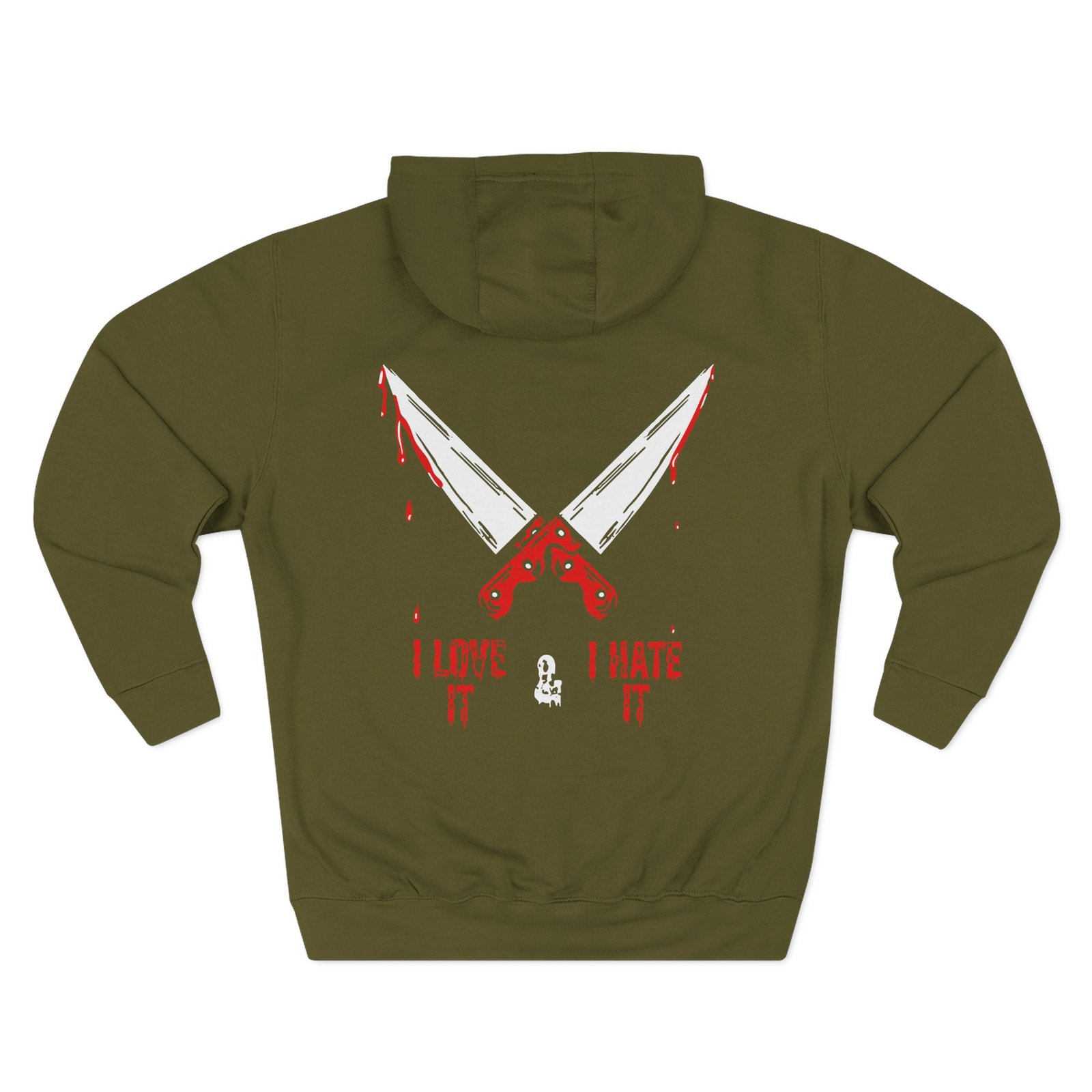 Murder With My Husband Knives Out 2.0 Three-Panel Fleece Hoodie
