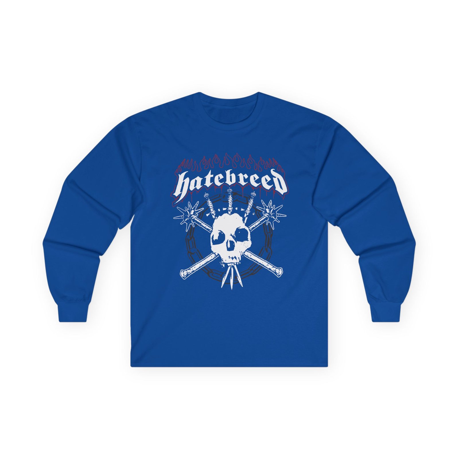 Hatebreed Flames & Skull Logo Unisex Ultra Cotton Long Sleeve Tee