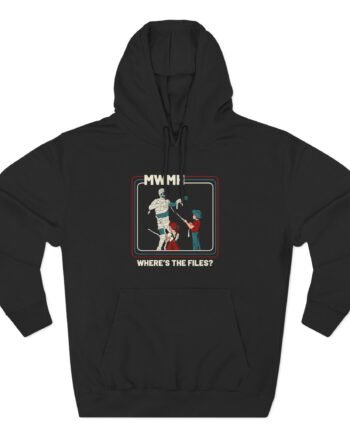 Murder With My Husband Where's the Files Three-Panel Fleece Hoodie