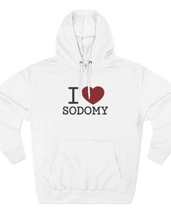 Dorian Electra I Love Sodomy Three-Panel Fleece Hoodie