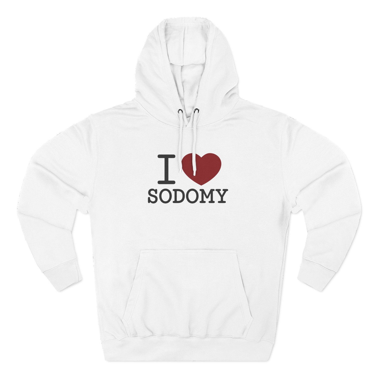 Dorian Electra I Love Sodomy Three-Panel Fleece Hoodie