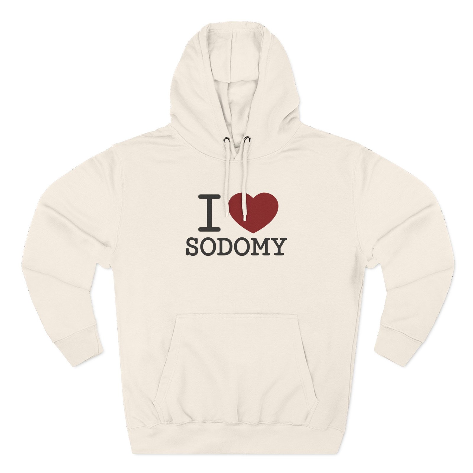 Dorian Electra I Love Sodomy Three-Panel Fleece Hoodie