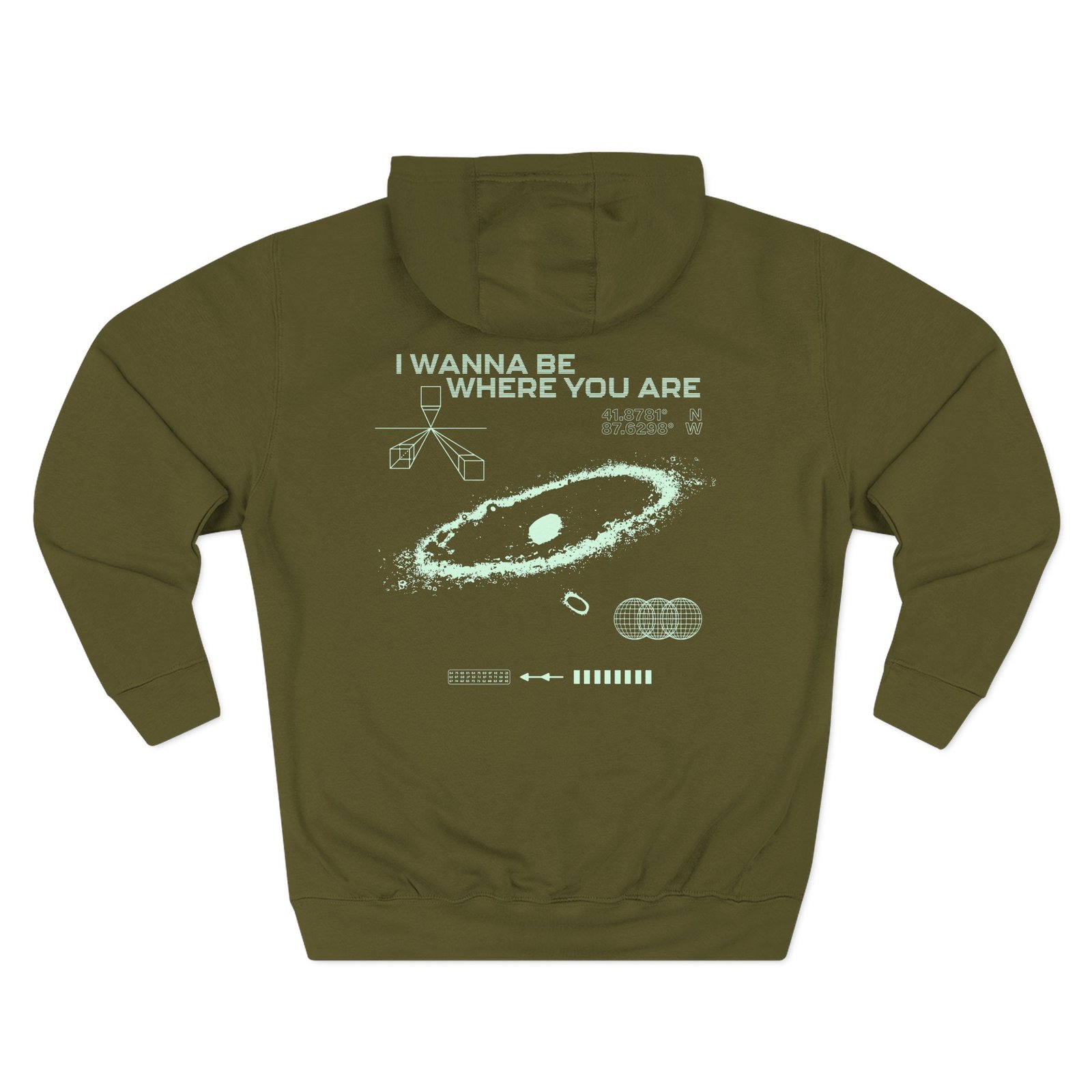 John Summit Where You Are Galaxy Three-Panel Fleece Hoodie