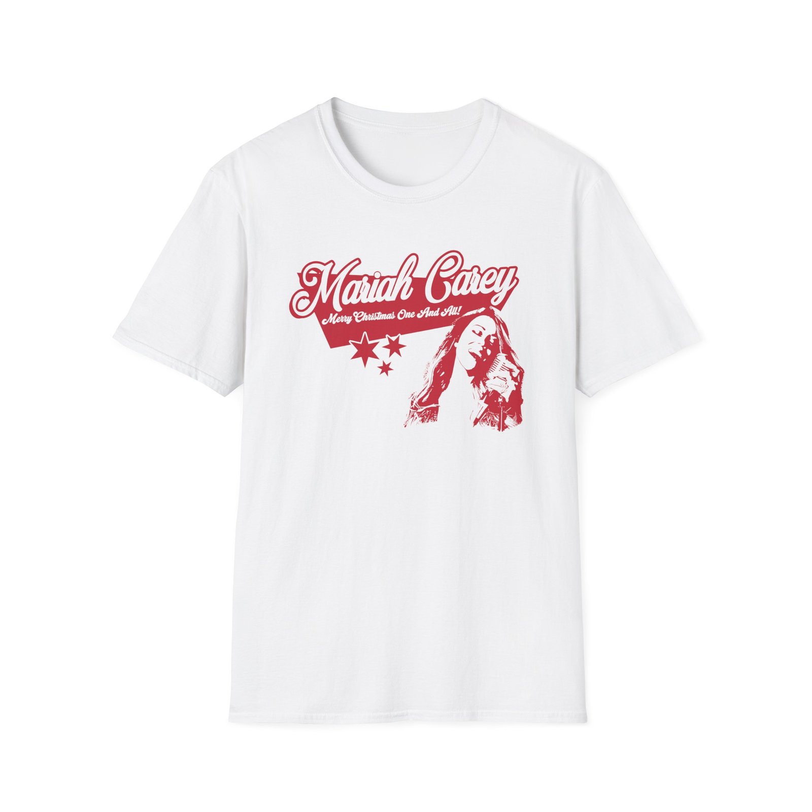 Mariah Carey Christmass Unisex Softstyle T-Shirt