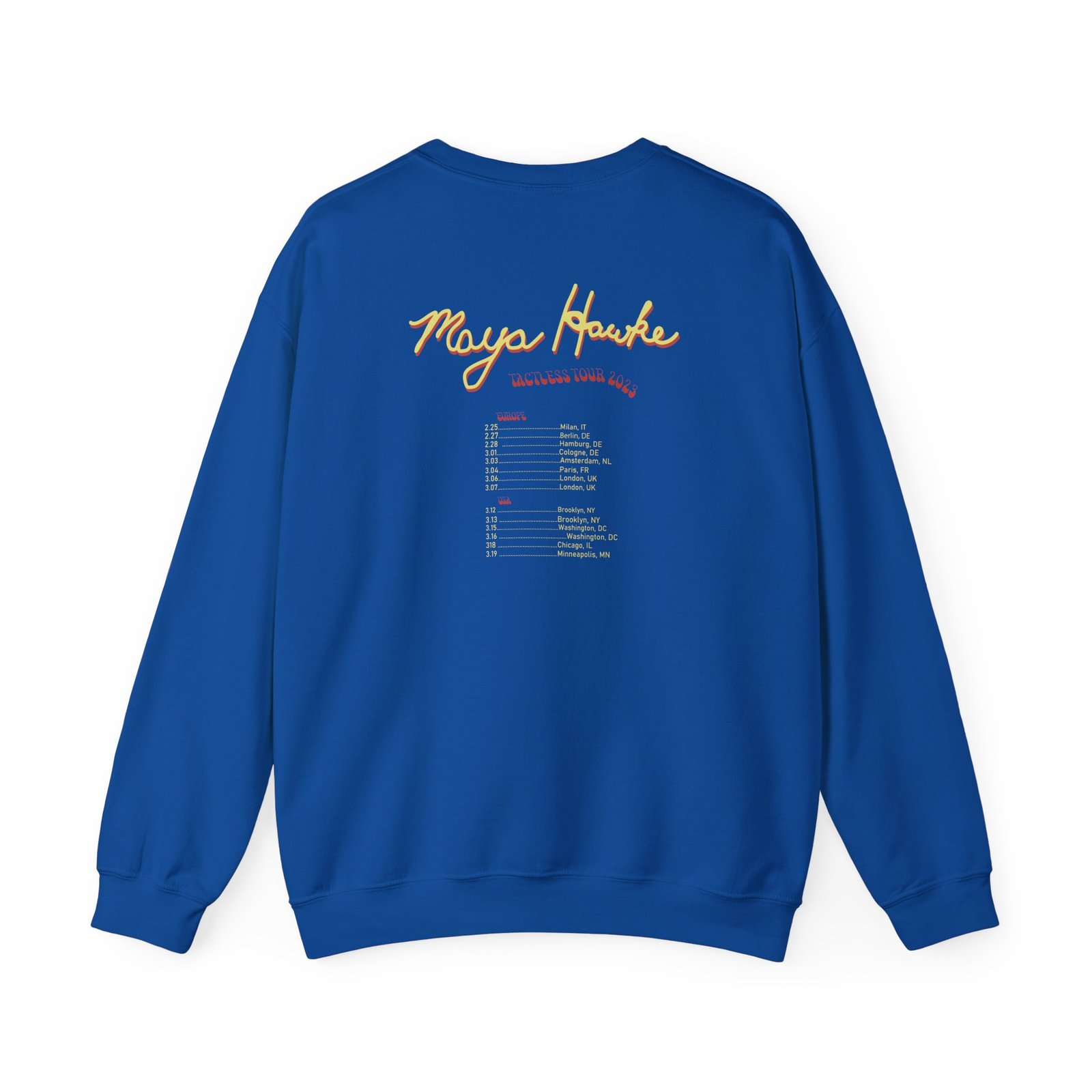 Maya Hawke Spring 2023 Tactless Tour Unisex Heavy Blend™ Crewneck Sweatshirt